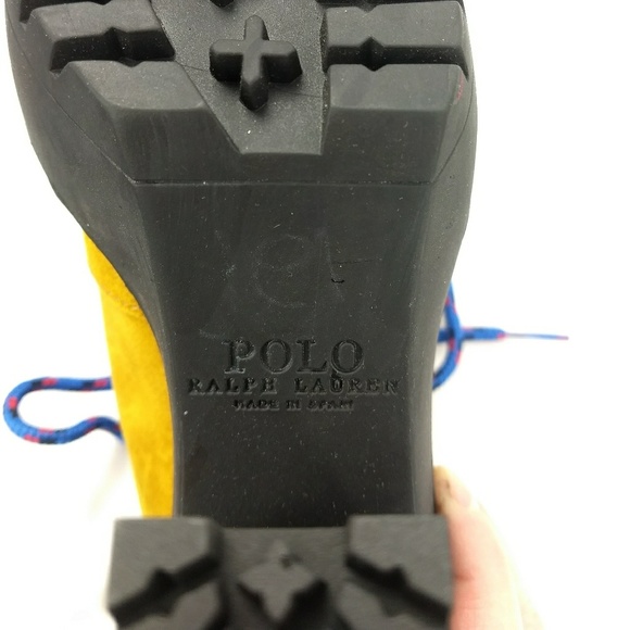 Polo Ralph Lauren Camel Suede Laced Booties - Picture 5 of 5